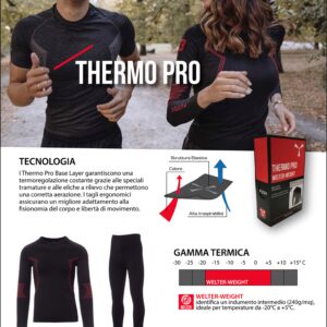 ABBIGLIAMENTO INTIMO TERMICO UOMO/DONNA, MAGLIA E PANTALONE
